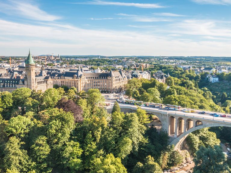 Blick auf Luxemburg Stadt