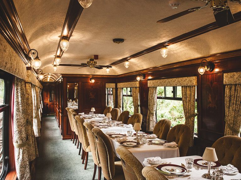 Restaurantwagen im Royal Scotsman