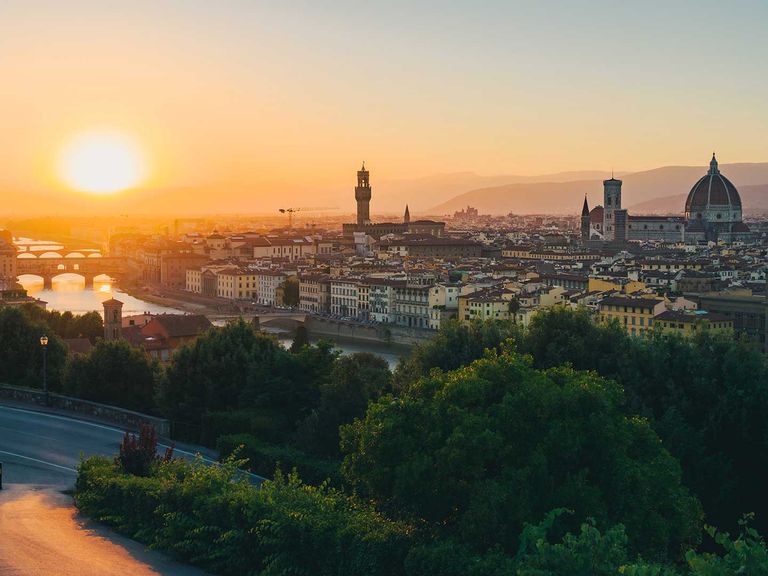 Sonnenuntergang über Florenz
