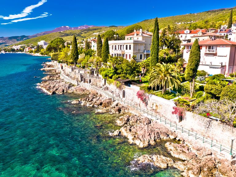 Lungomare-Promenade in Opatija, Kroatien