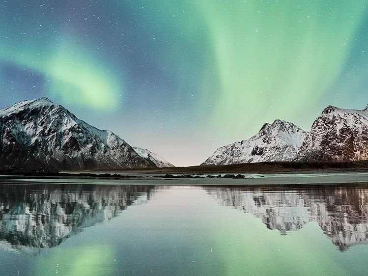 Die Polarlichter. Polarlichter