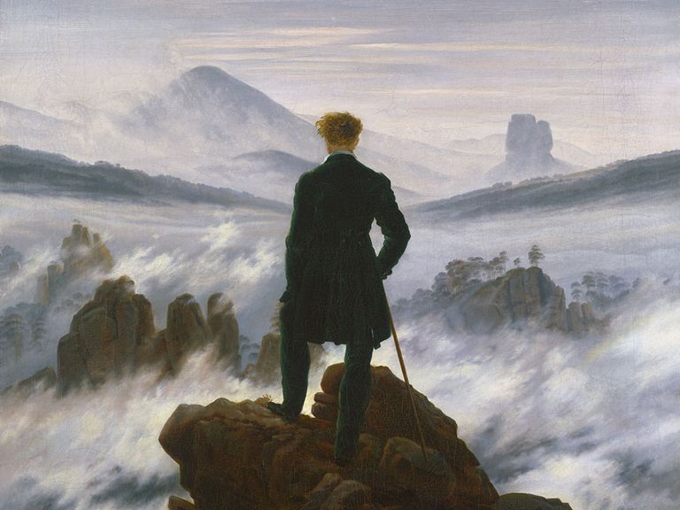 Caspar David Friedrich,Wanderer über dem Nebelmeer