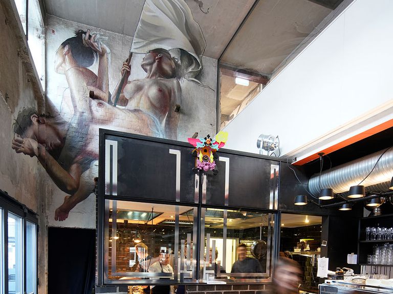 Wandbild im Münchener "Mural"