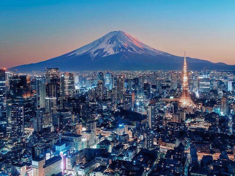 Tokio Skyline mit Fuji