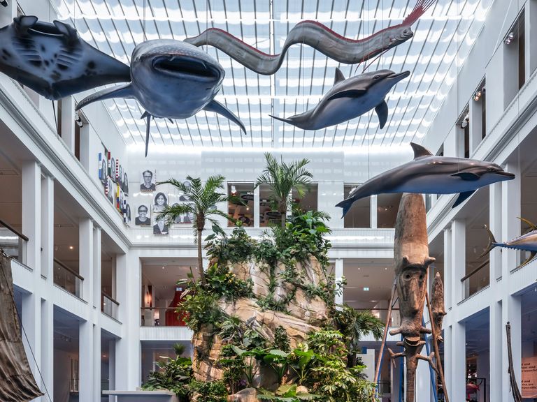 Die Dauerausstellung „Der blaue Kontinent“ nimmt Museumsbesucher mit in pazifische Inselwelten. Der blaue Kontinent im Übersee-Museum, Bremen