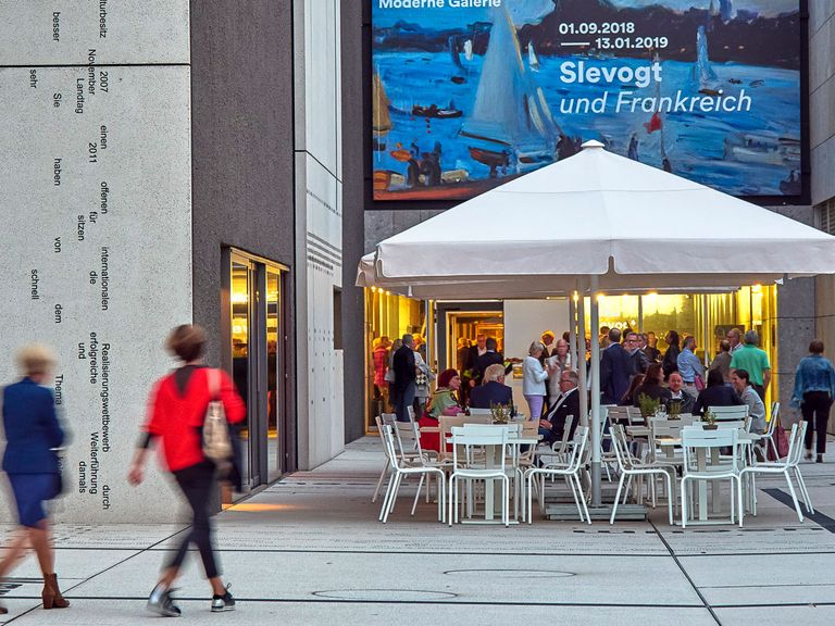 Hier zu sehen: die Moderne Galerie in Saarbrücken. Moderne Galerie Saarbrücken
