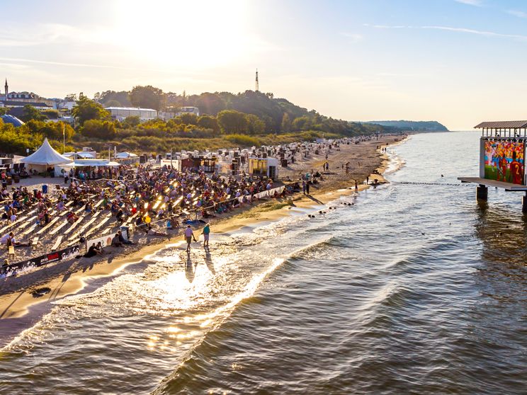 Public Viewing auf Usedom, Ostsee