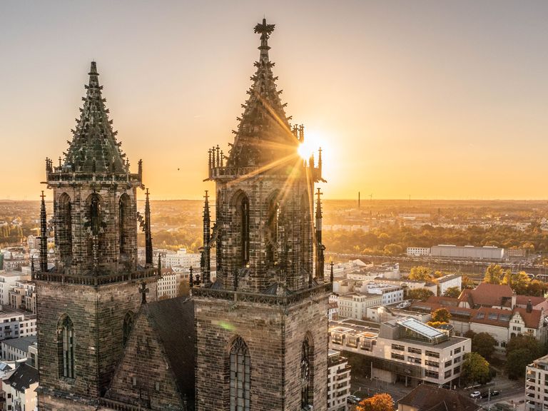Magdeburger Dom an der Elbe, Sachsen-Anhalt