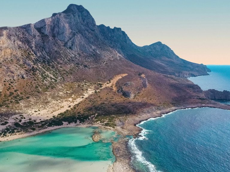 Blick auf die Lagune von Balos auf Kreta, Griechenland