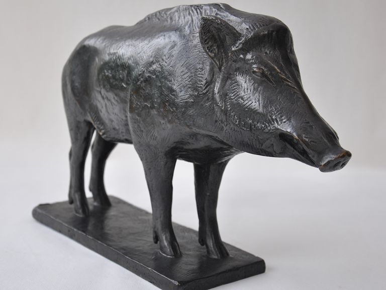 Auguste Trémont: Wildschwein Bronze