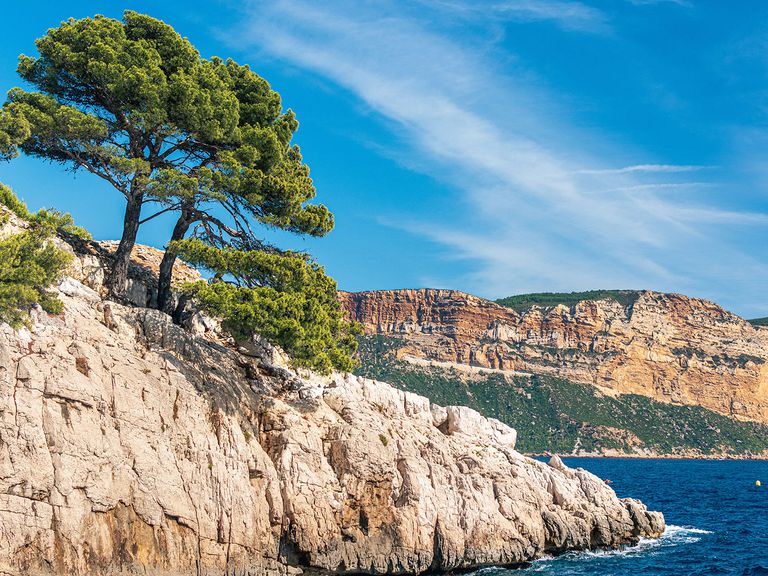 Felsenküste bei Marseille, Frankreich  Marseille, Frankreich