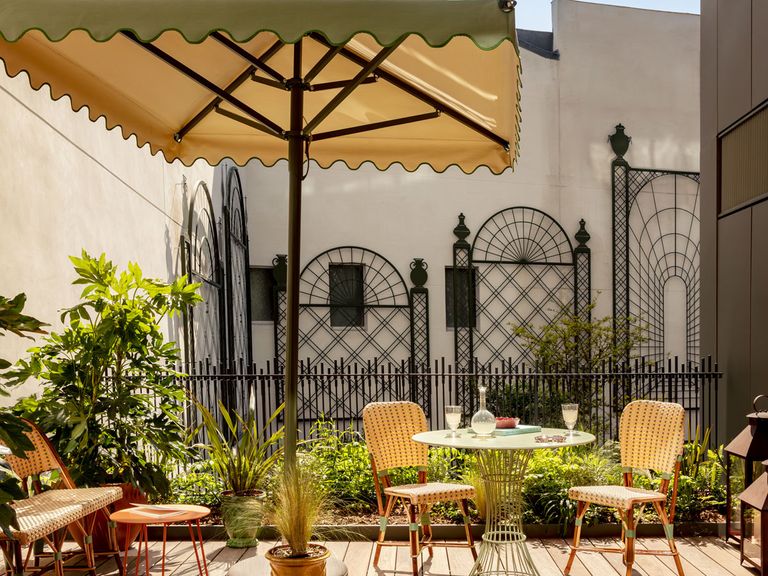 Terrasse der Junior Suite im La Fantaisie