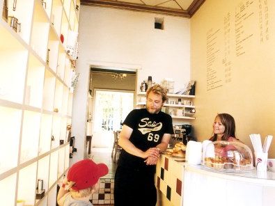 Ricco in der Kaffebar „Ricco“ in Vesterbro