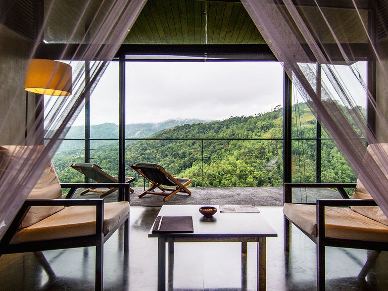 Im Santani Wellness Resort können Gäste diese Aussicht auf die Natur Sri Lankas genießen. Ayurveda Santani, Sri Lanka