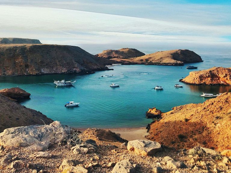 Blick aufs Arabische Meer in Oman