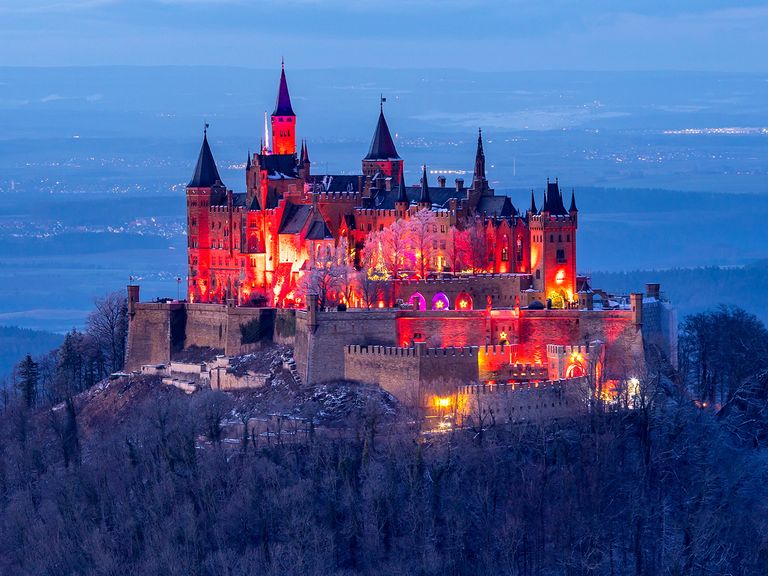 Königlicher Winterzauber auf Burg Hohenzollern, Baden-Württemberg