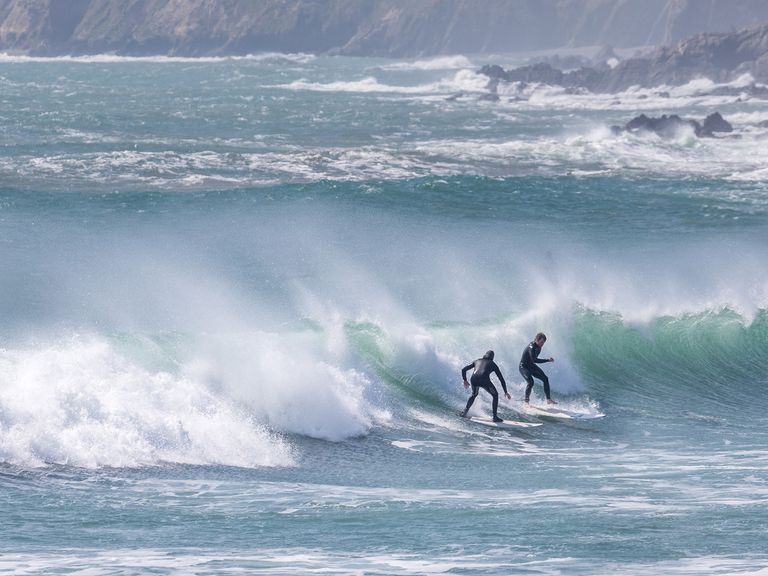 Surfen Garretstown Beach Irland Surfen Garretstown Beach Irland
