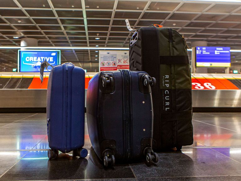 Gepäck am Frankfurter Flughafen
