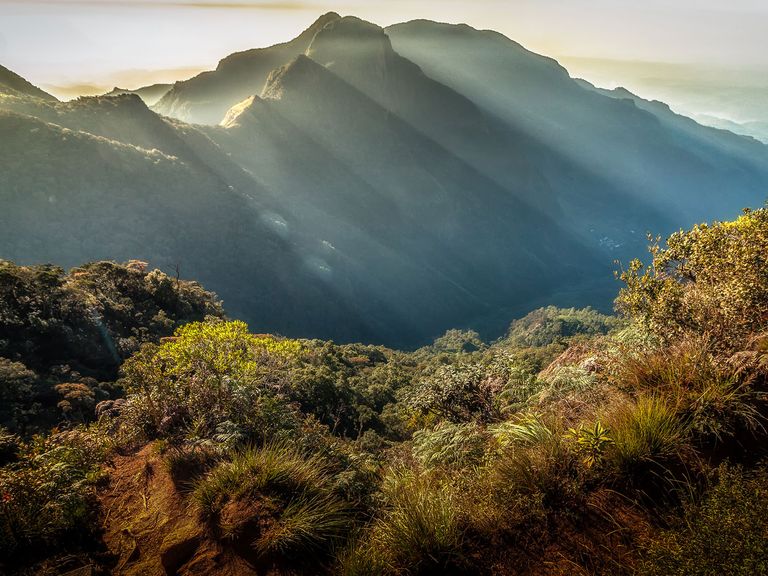 Wunderschön: Horton Plains, ein Nationalpark in Sri Lanka. Horton Plains, Nationalpark in Sri Lanka