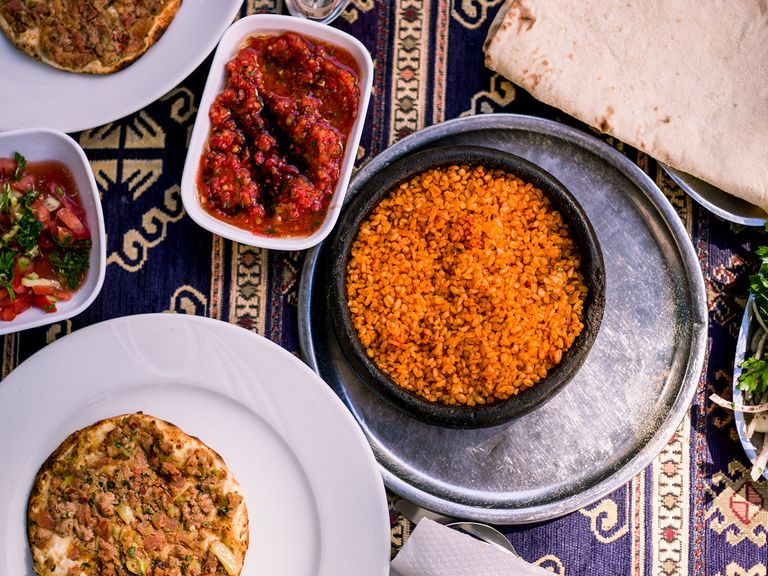 Speisen in einem Restaurant in Istanbul