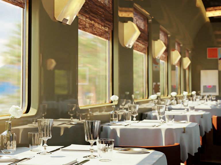 Speisewagen im La dolce Vita Orient Express