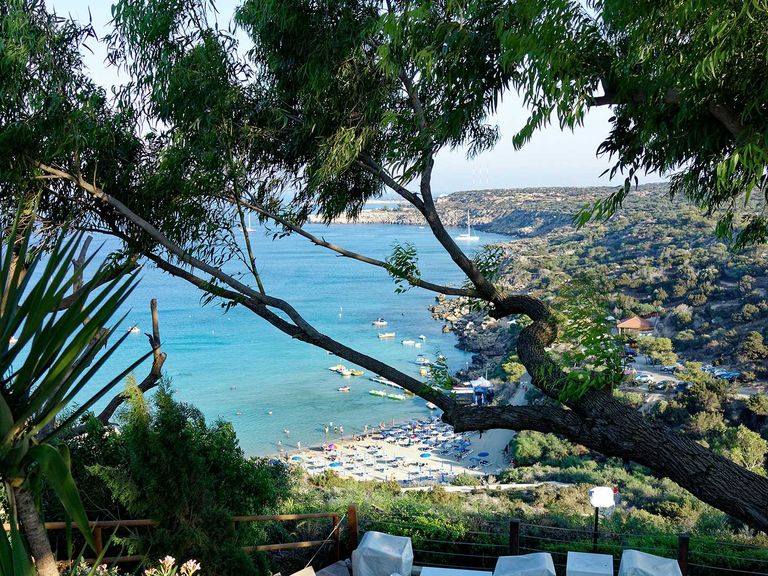 Blick auf die Konnos Bay in Zypern Blick auf die Konnos Bay, Zypern