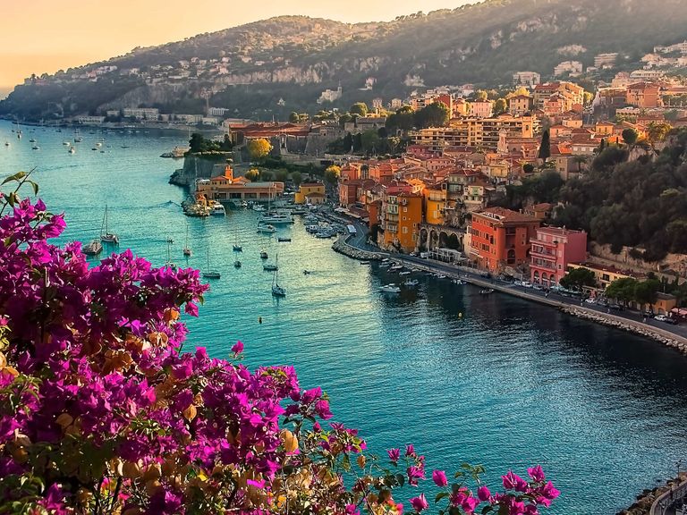 Blick auf Villefranche-sur Mer-an der C&ocirc;te d'Azur