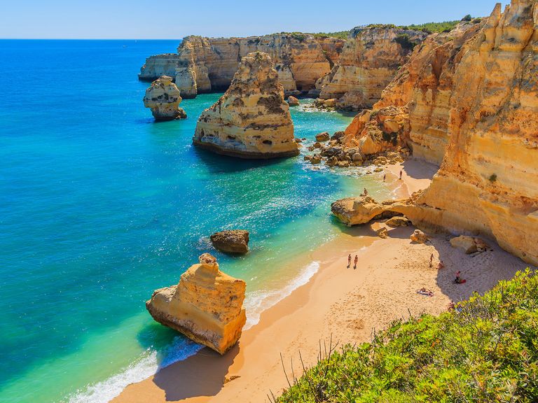 Blick auf die Praia da Marinha 