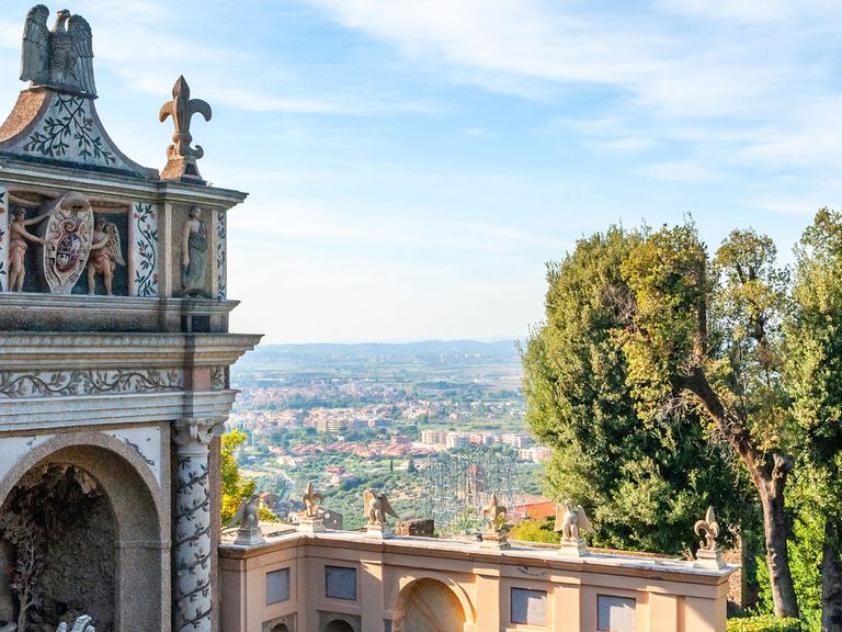 Die Villa d’Este in Tivoli ist eines der beliebtesten Ausflugsziele rund um Rom. Villa d'Este, Tivoli