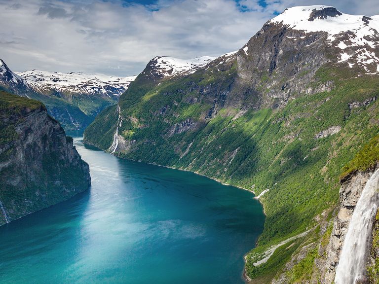 Fantastische Welten: der Geirangerfjord von Norwegen Norwegen Fjorde, Geirangerfjord