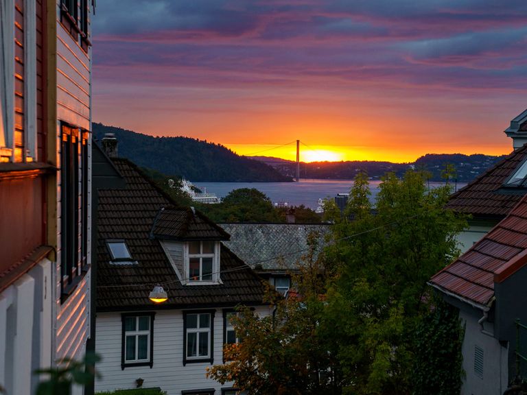 Sonnenuntergang in Bergen