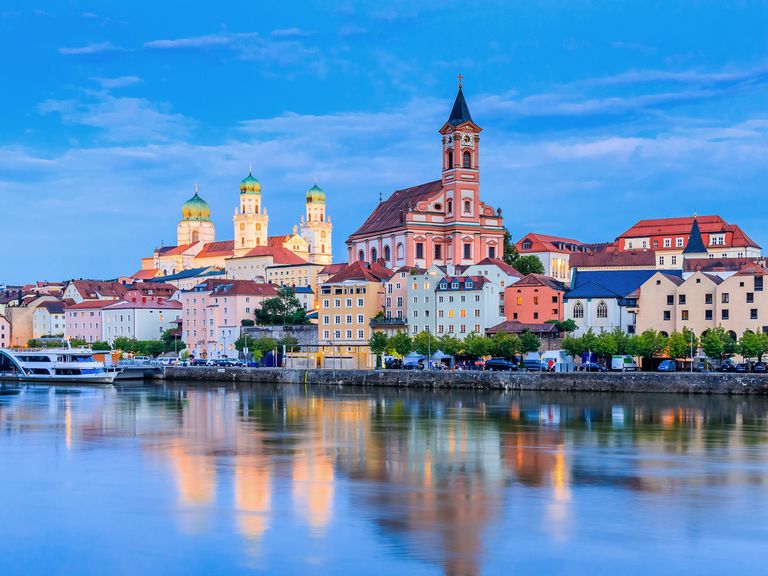 Blick auf die Altstadt von Passau an der Donau