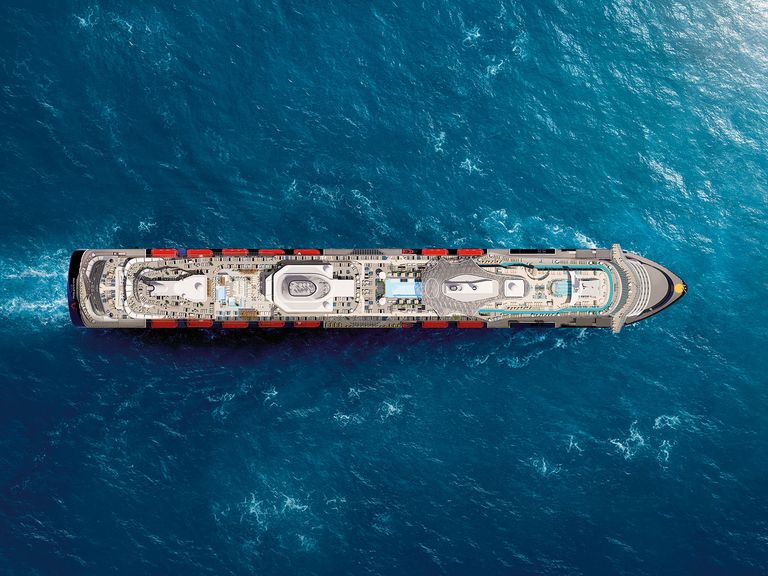 Mein Schiff Relax von oben, Rendering