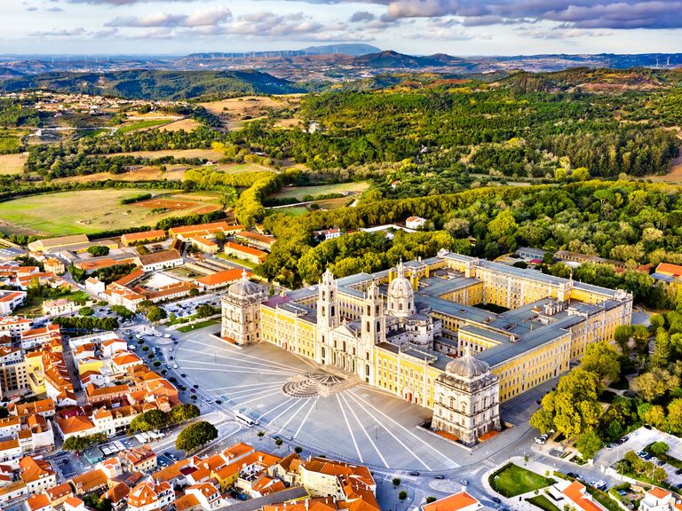 Palast von Mafra von oben 