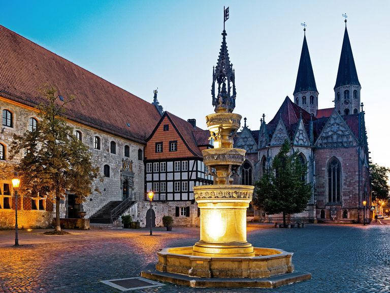 Altstadtmarkt in Braunschweig abends