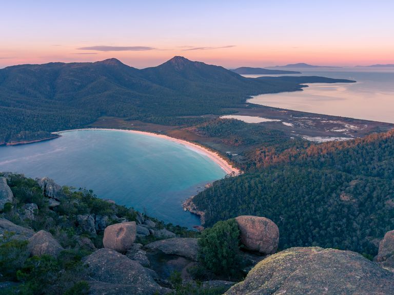 Wineglass Bay in Tasmanien