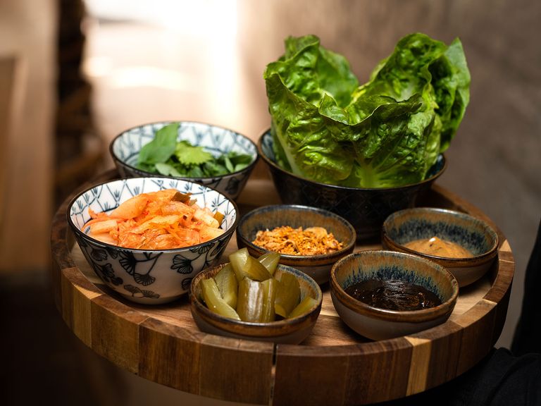 Im Hêdone werden asiatische Gerichte – insbesondere japanische und thailändische – gereicht. Kleine Gerichte im Hêdone, Restaurant in Oslo