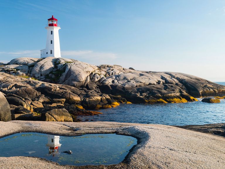 Peggy's Cove Leuchtturm in Nova Scotia