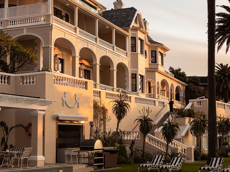 Ellerman House, Außenansicht mit Pool