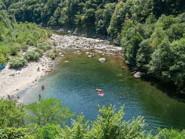 Valle Cannobina mit dem Fluss Cannobino