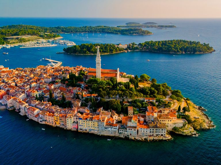 Blick auf die Altstadt von Rovinj