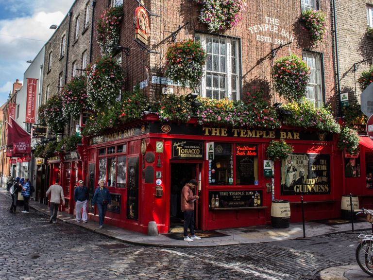Der berühmte Temple Bar Pub in Dublin Temple Bar in Dublin