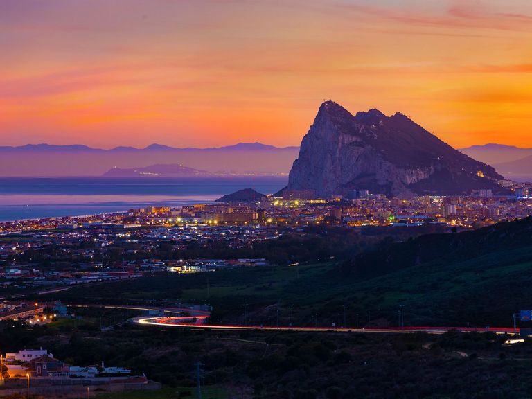 Blick auf den Fels von Gibraltar