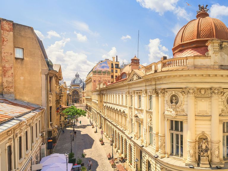 Blick auf die Altstadt von Bukarest