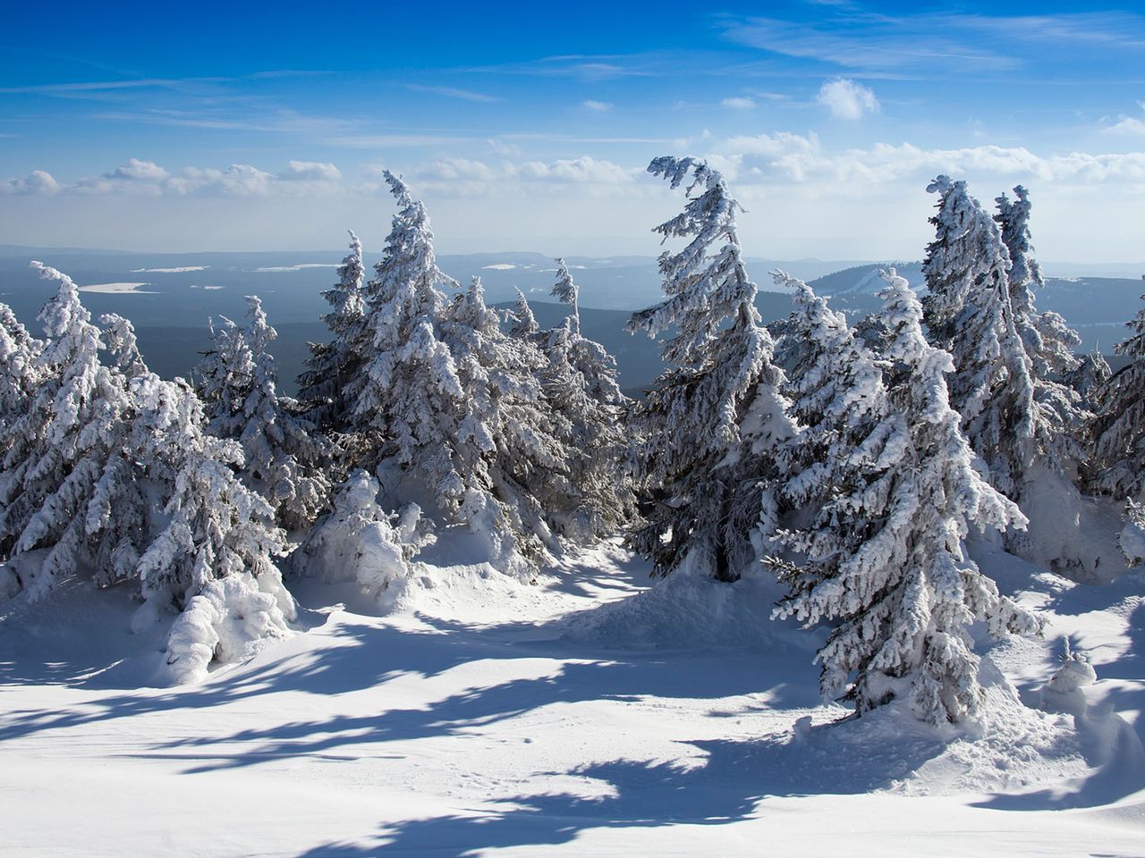 verschneiter Wurmberg, Harz