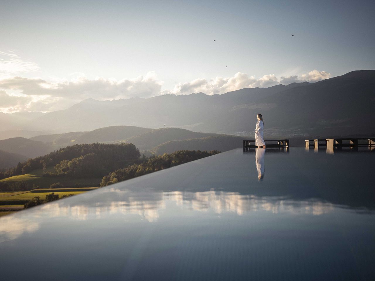 Pool im Hotel Winkler, St. Lorenz, Italien