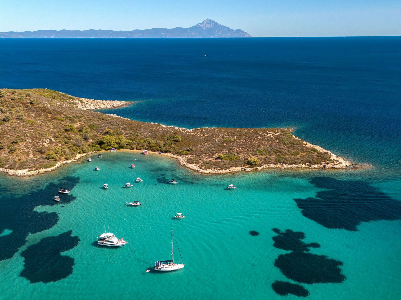 Blaue Lagune, Chalkidiki in Griechenland