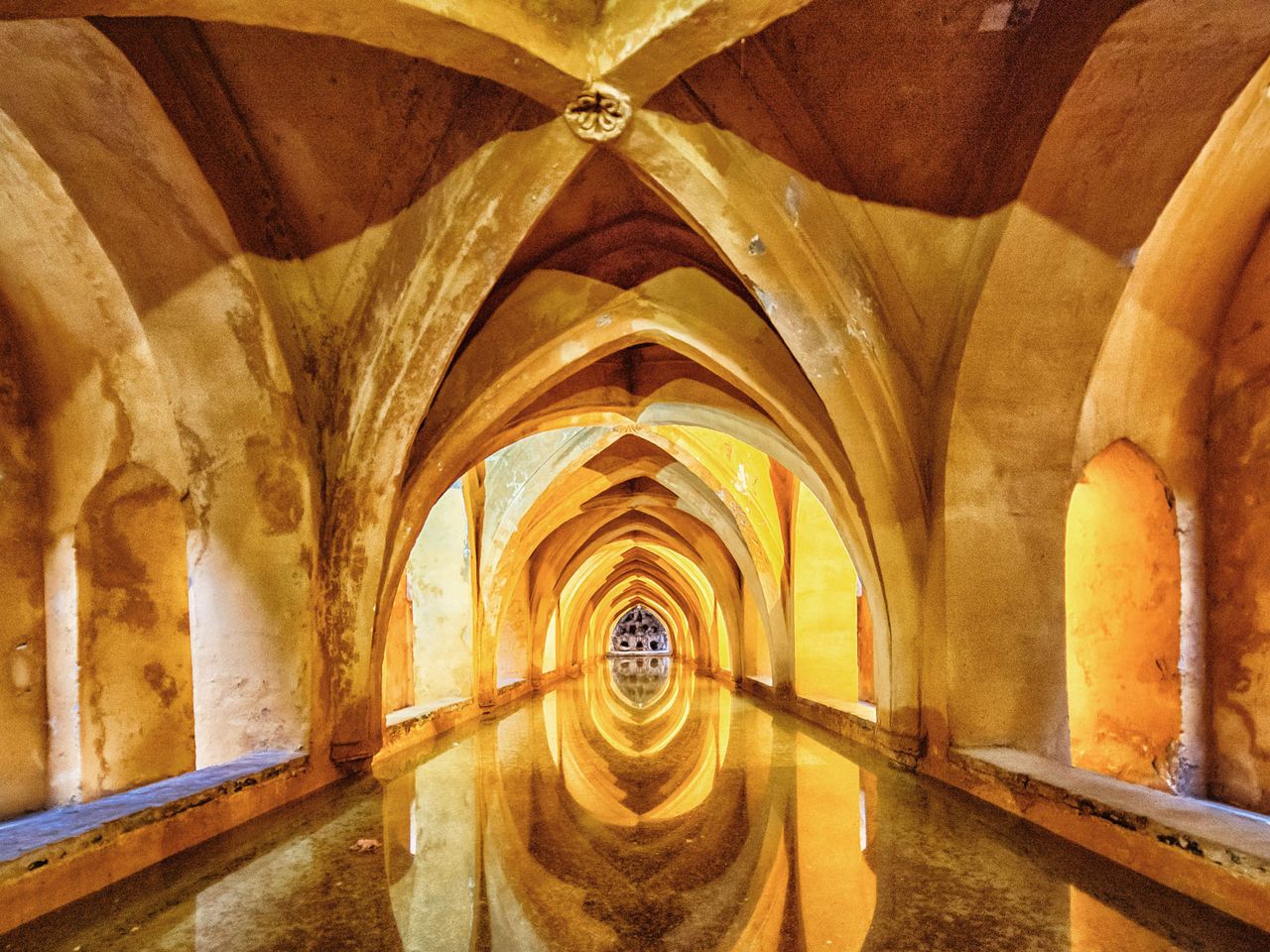 Alcázar in Sevilla von innen