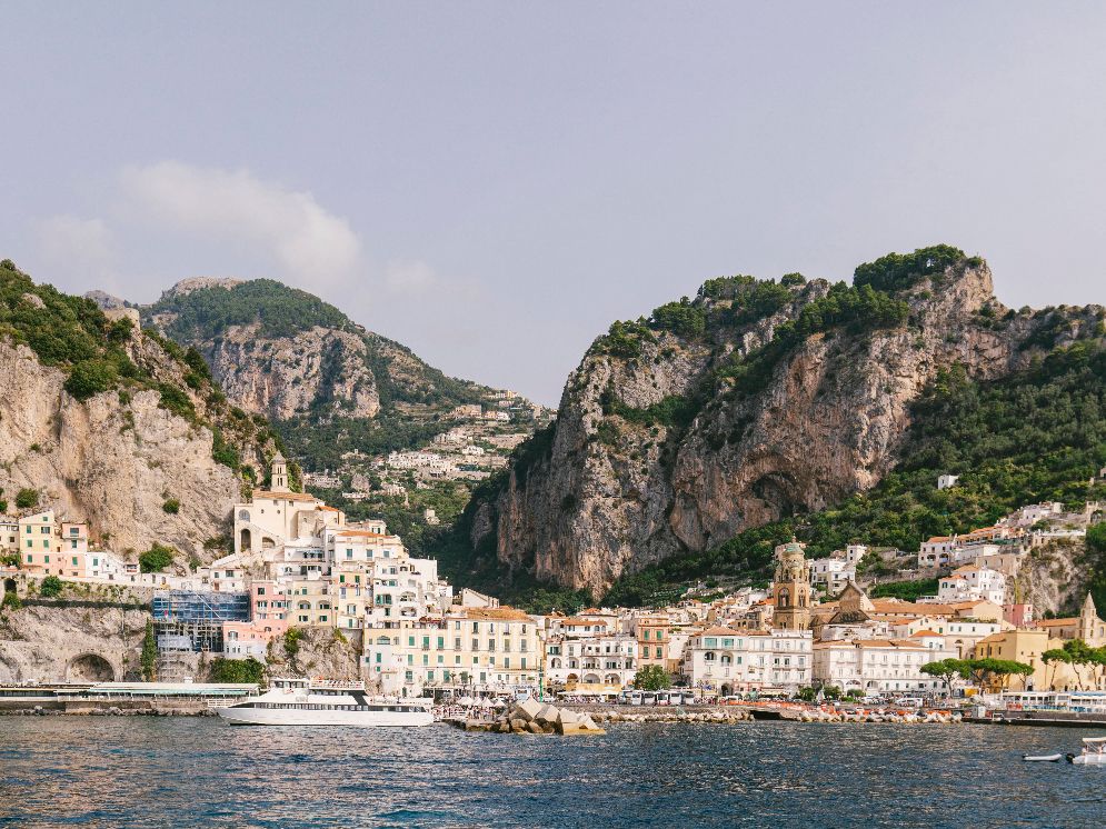 Gasse in Ravello, Dorf an der Amalfiküste