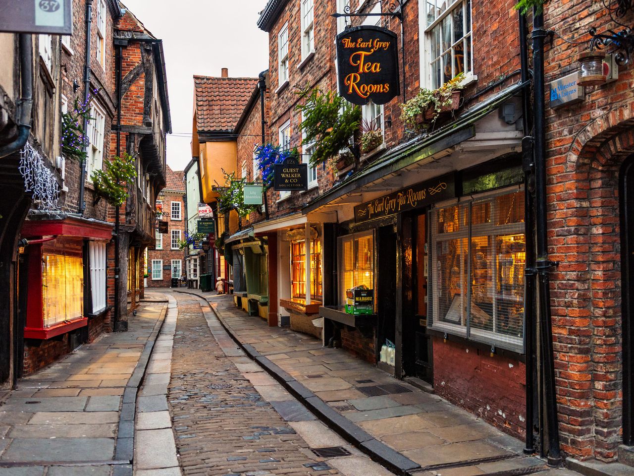 Straße The Shambles in York